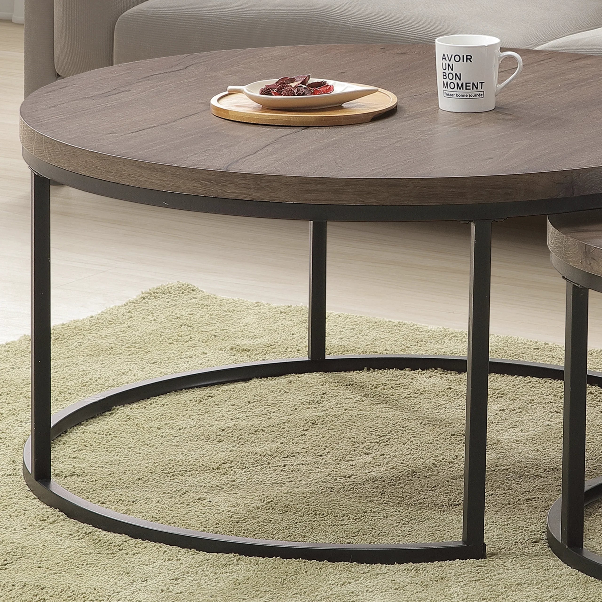 Nesting Coffee Table – Smoked Oak