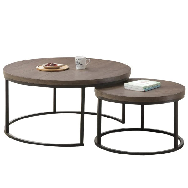 Nesting Coffee Table – Smoked Oak