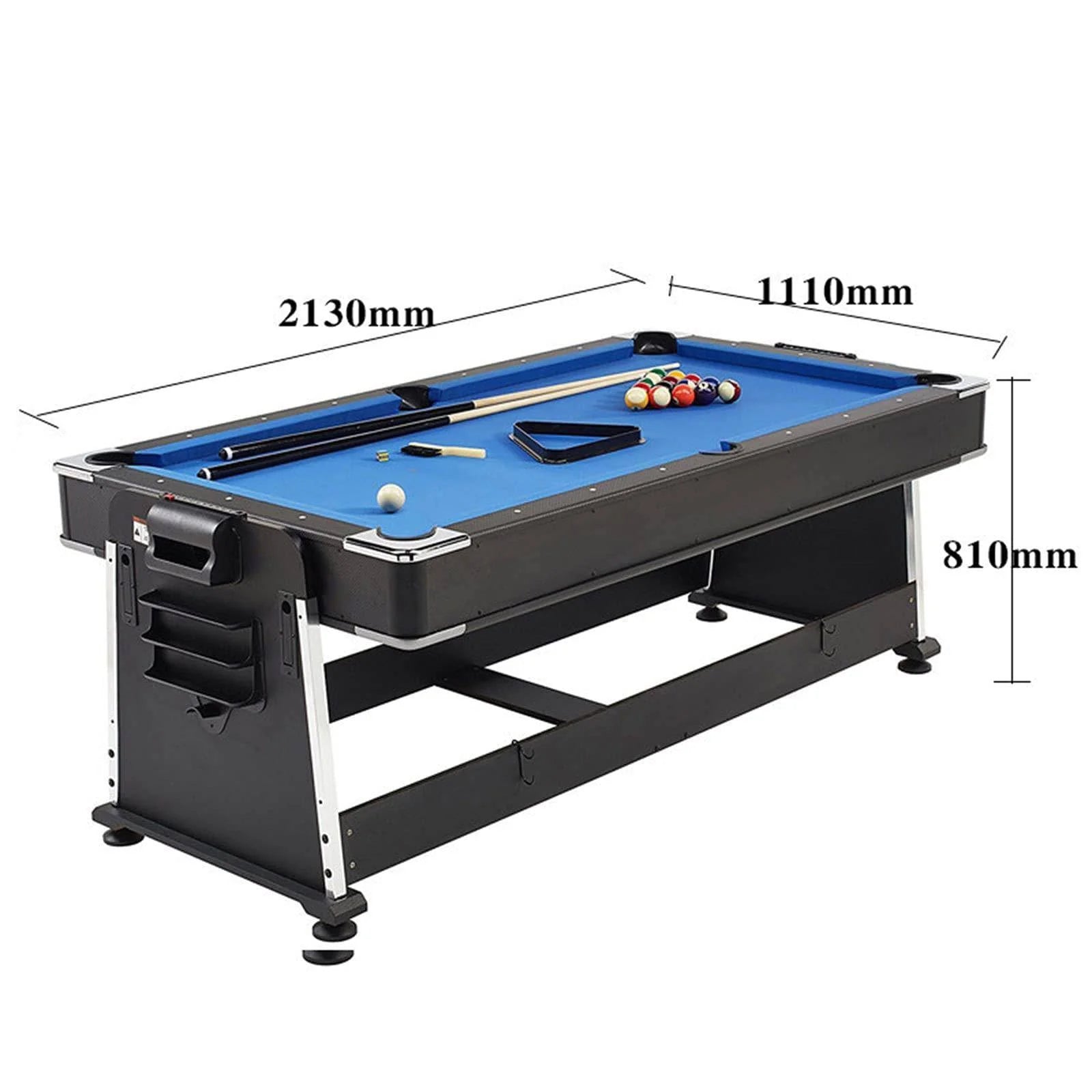 4 in 1 DGMT-3005 7ft Blue Pool Table Billiard + Air Hockey + Tennis Table-GCC Home Center