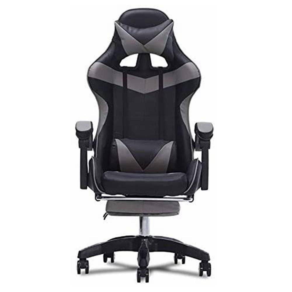 Ergonomic High-Back Chair with Padded Footrest, Swivel, Recline, and Enhanced Comfort Support-GCC Home Center