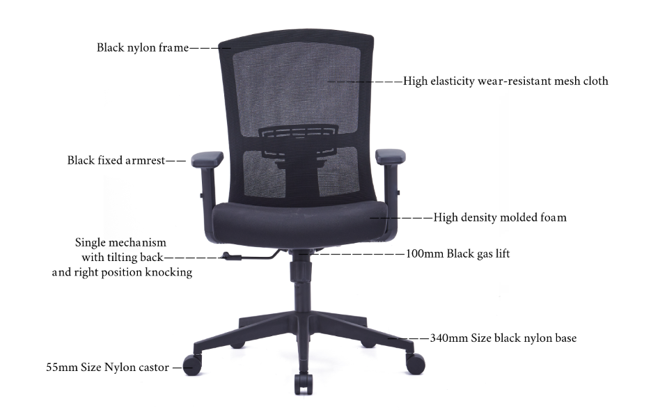 Medium Back Ergonomic Office Chair
