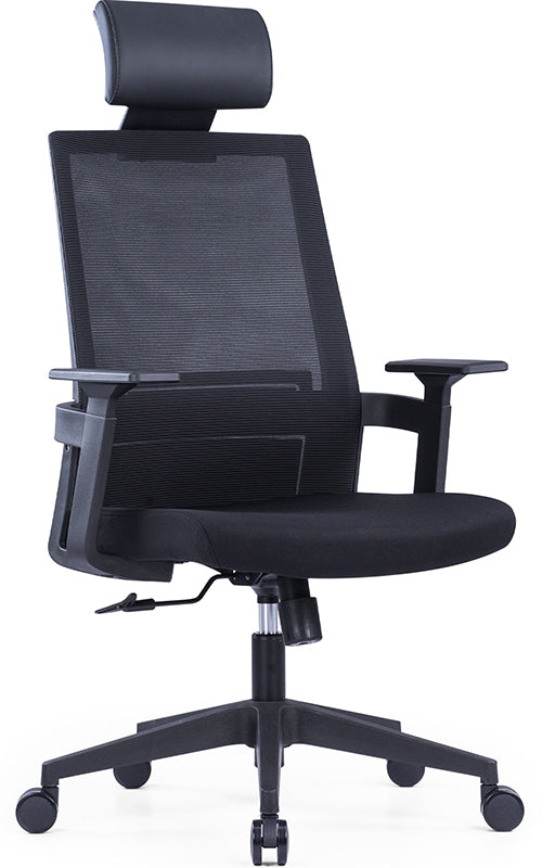 Ergonomic Office Chair – High-Density Seat, Adjustable Lumbar, Fixed Armrest