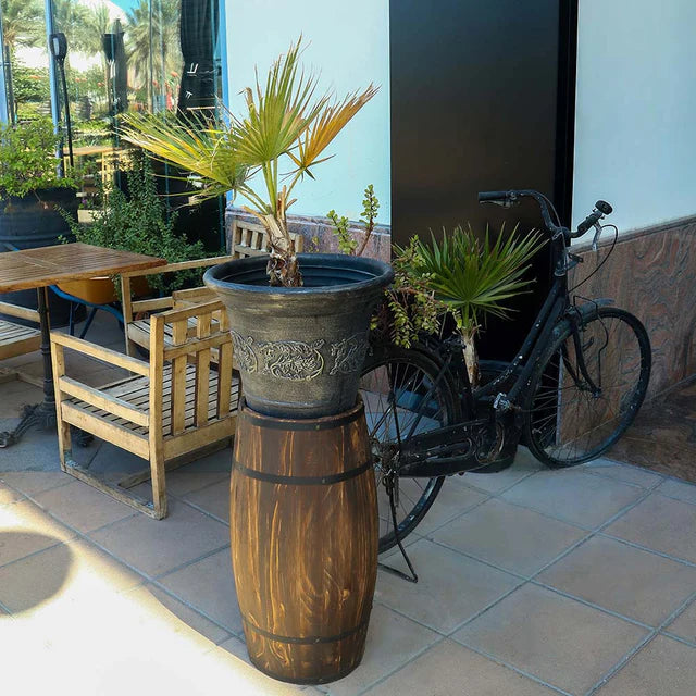 Wooden Decorative Barrel, Garden Decoration-GCC Home Center