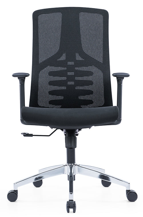 High Back Ergonomic Swivel Office Chair – Mesh Design with Adjustable Headrest & Lumbar Support