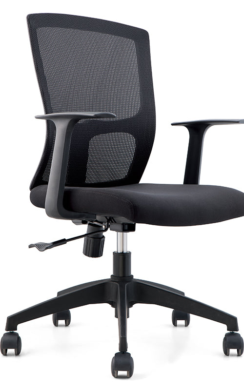 Medium Back Swivel Office Chair – Ergonomic Mesh Chair with Lumbar Support