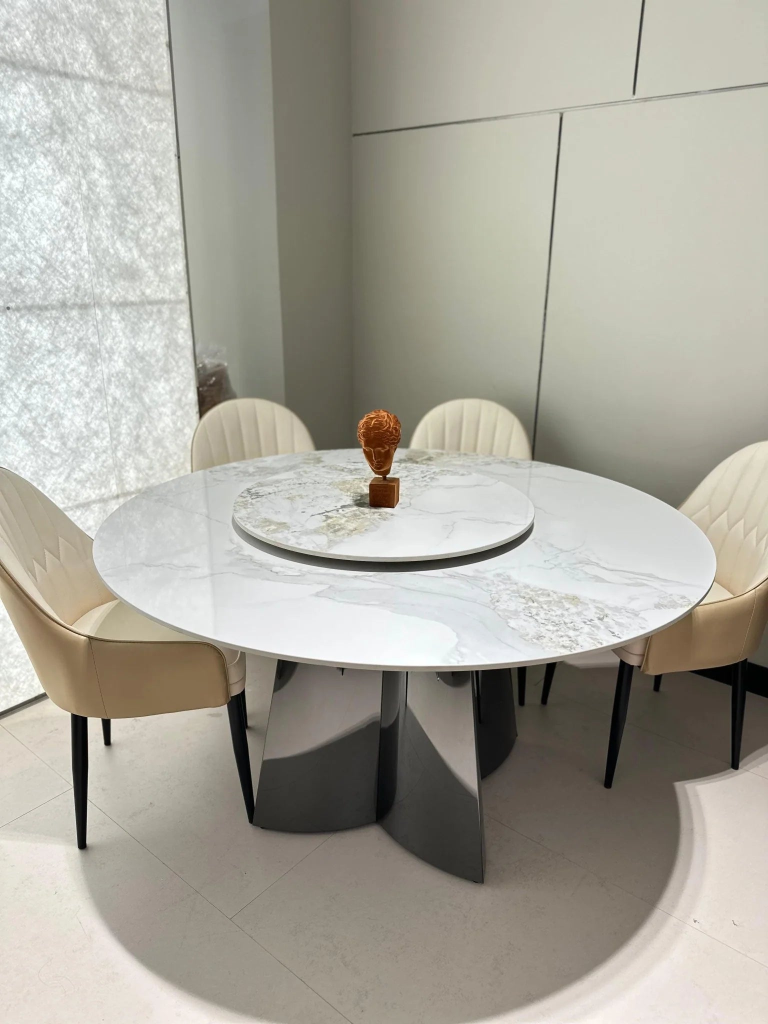 Elegant Round Dining Table - Luxury Statement Piece-GCC Home Center
