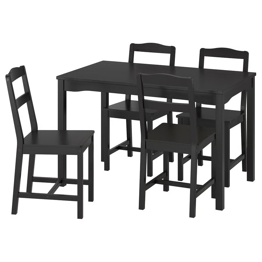 Solid Pine Table and 4 Chairs – Dining Set