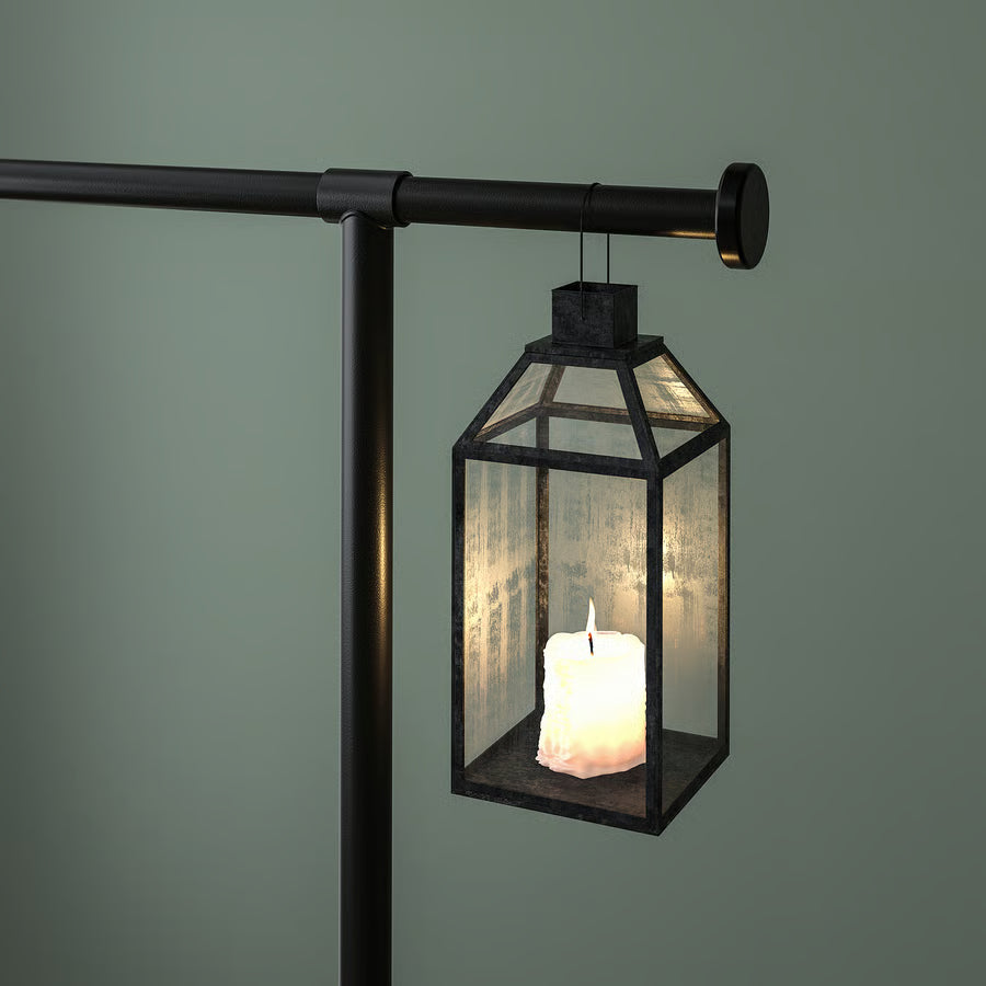 Adjustable Decorating Table Rod, Black (115–235 × 116 cm)