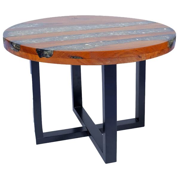 Elegant Coffee Table Teak Resin 60 cm