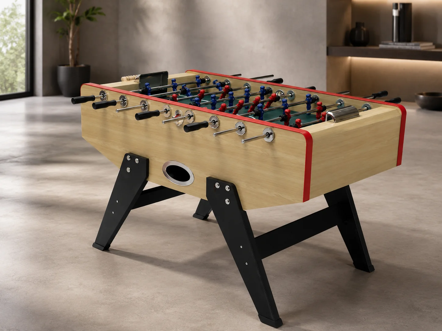 Italian Design HFT153D23S1 Foosball Game Table | Premium MDF Football Table for Home & Club