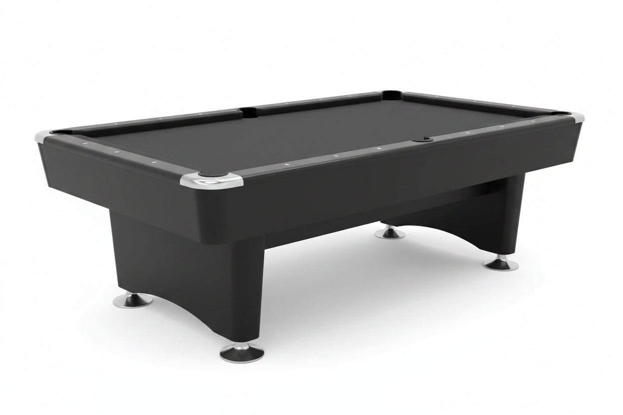 9FT Natural Slate Pool Table | Solid Maple Wood Billiard Table with Moorj 900 Felt | Premium Professional Game Room Pool Table