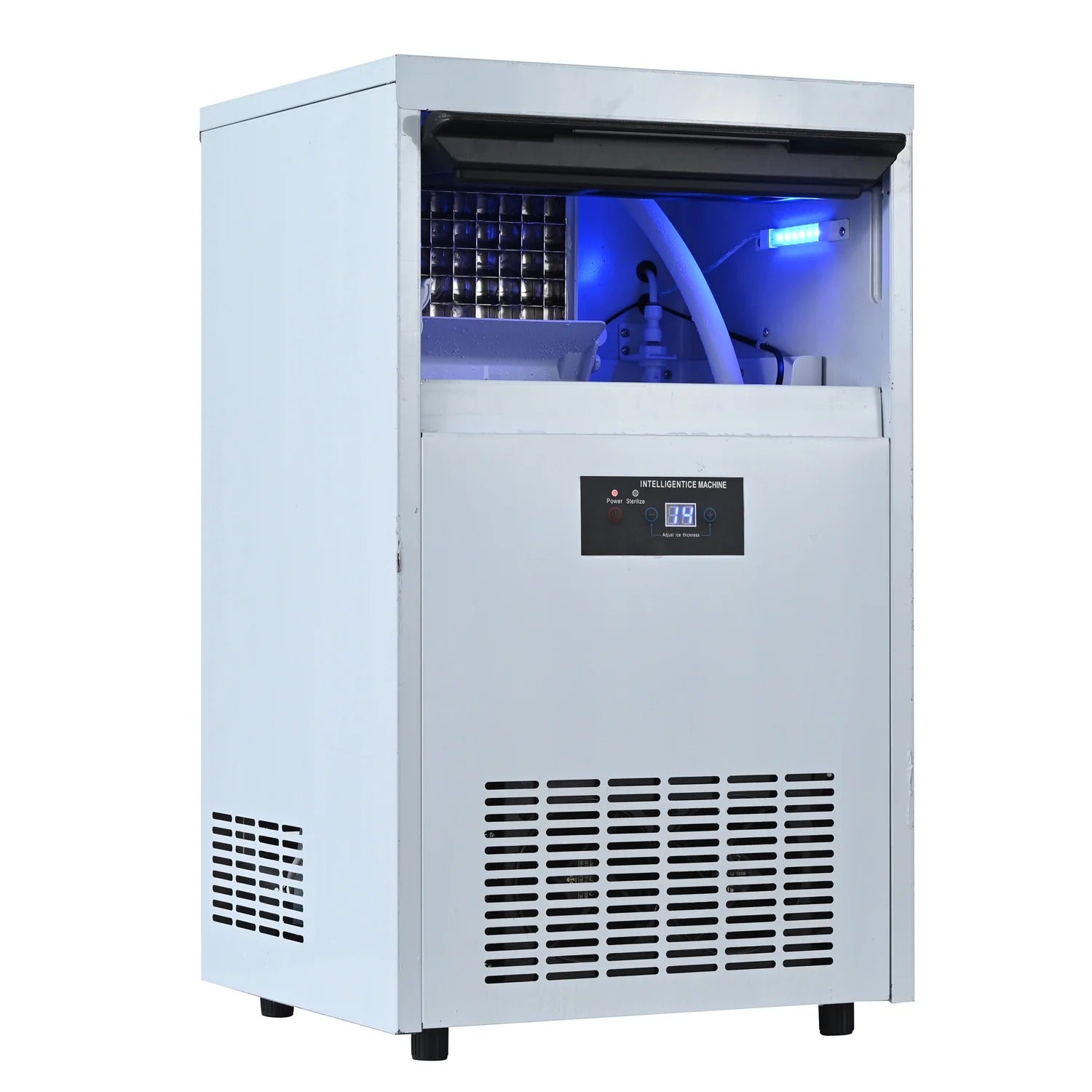 COOLBABY Industrial Ice Machine, Ice Maker, Capacity 80 kg