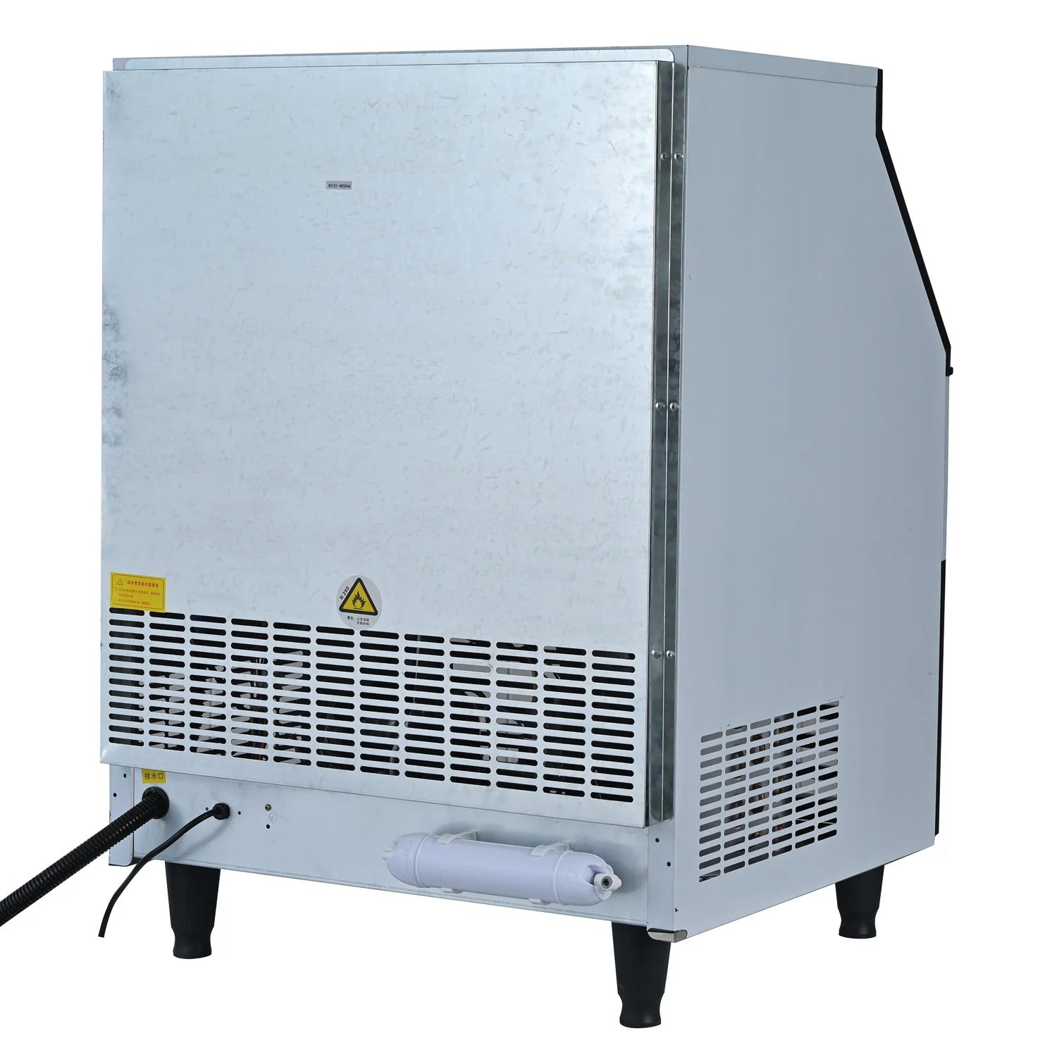 Industrial Ice Machine, Stainless Steel Ice Maker with 240 kg Daily Capacity