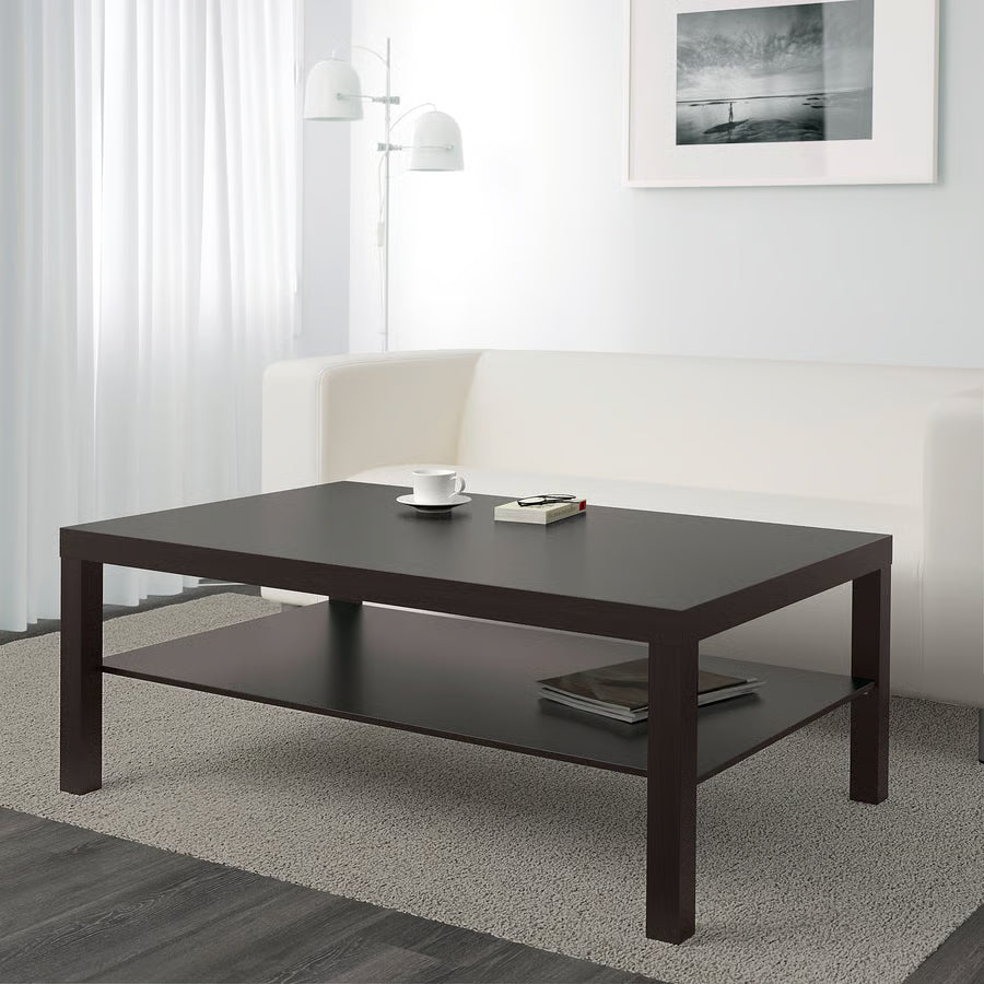 Coffee Table, Black-Brown, 118×78 cm