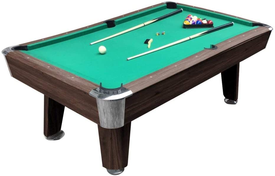 8-ft billiard table, Pool game table - Green-GCC Home Center