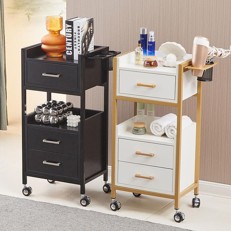 Hairdressing Tool Cabinet, Beauty Salon Trolley on Wheels, Makeup Storage Drawers, Hair Accessories Storage Cabinet-GCC Home Center