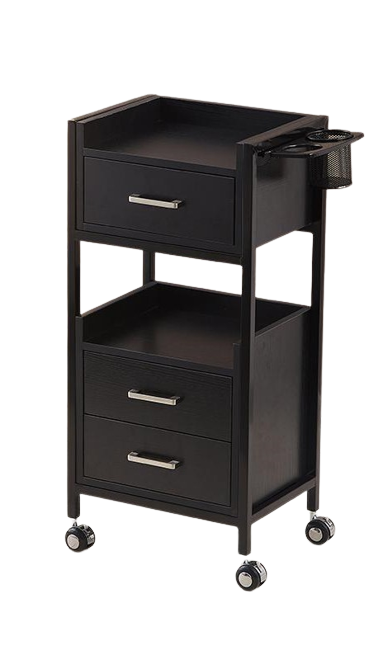 Hairdressing Tool Cabinet, Beauty Salon Trolley on Wheels, Makeup Storage Drawers, Hair Accessories Storage Cabinet-GCC Home Center