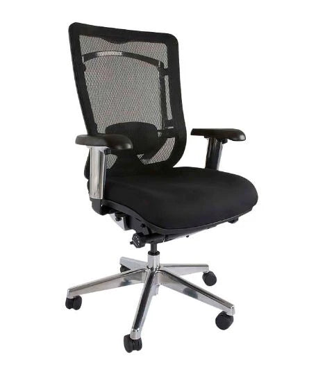 Medium Back Ergonomic Mesh Chair Black-GCC Home Center
