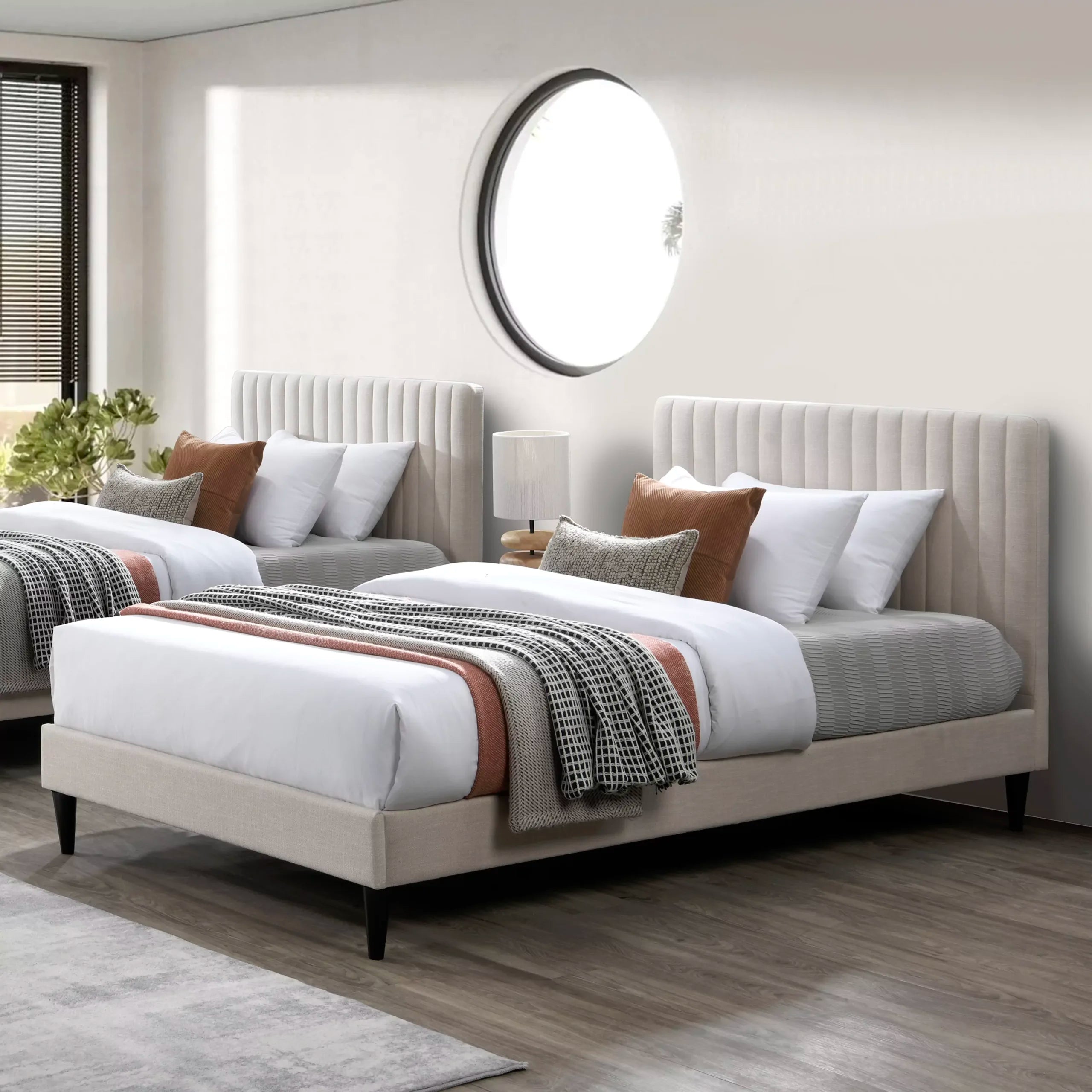Nastya Single Bed – Beige