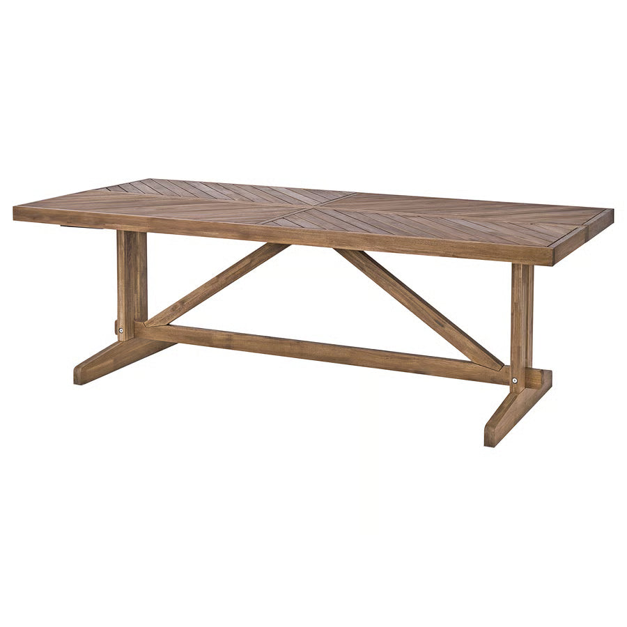 Large Outdoor Dining Table, Acacia, 220×100 cm