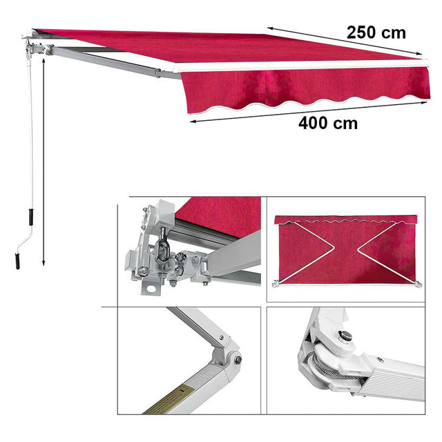 Outdoor Canopy Shelter 4m x 2.5m-GCC Home Center