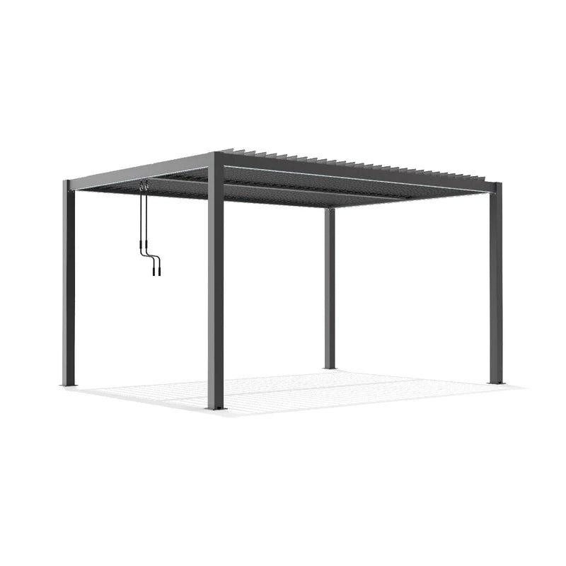 Outdoor Pergola & Screen with LED Light (300×400 cm)