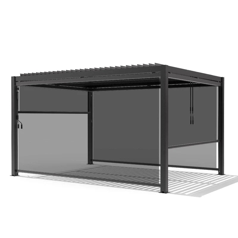 Outdoor Pergola & Screen with LED Light (300×400 cm)