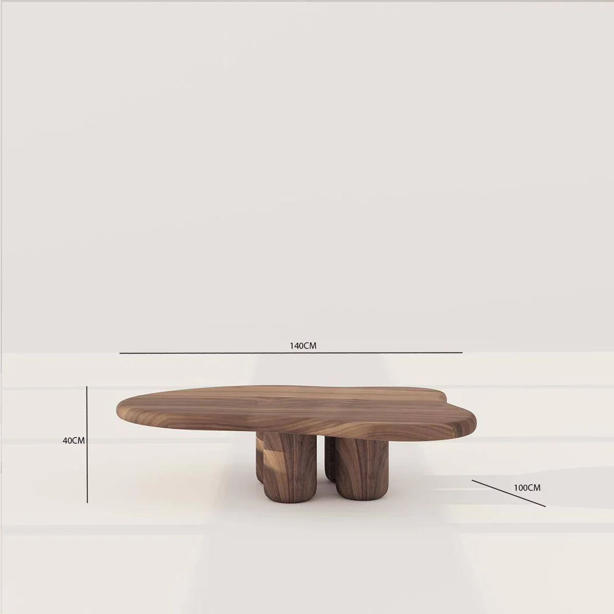 Teddy V2 Coffee Table (Big) – Modern Design (140 x 100 x 40 CM)