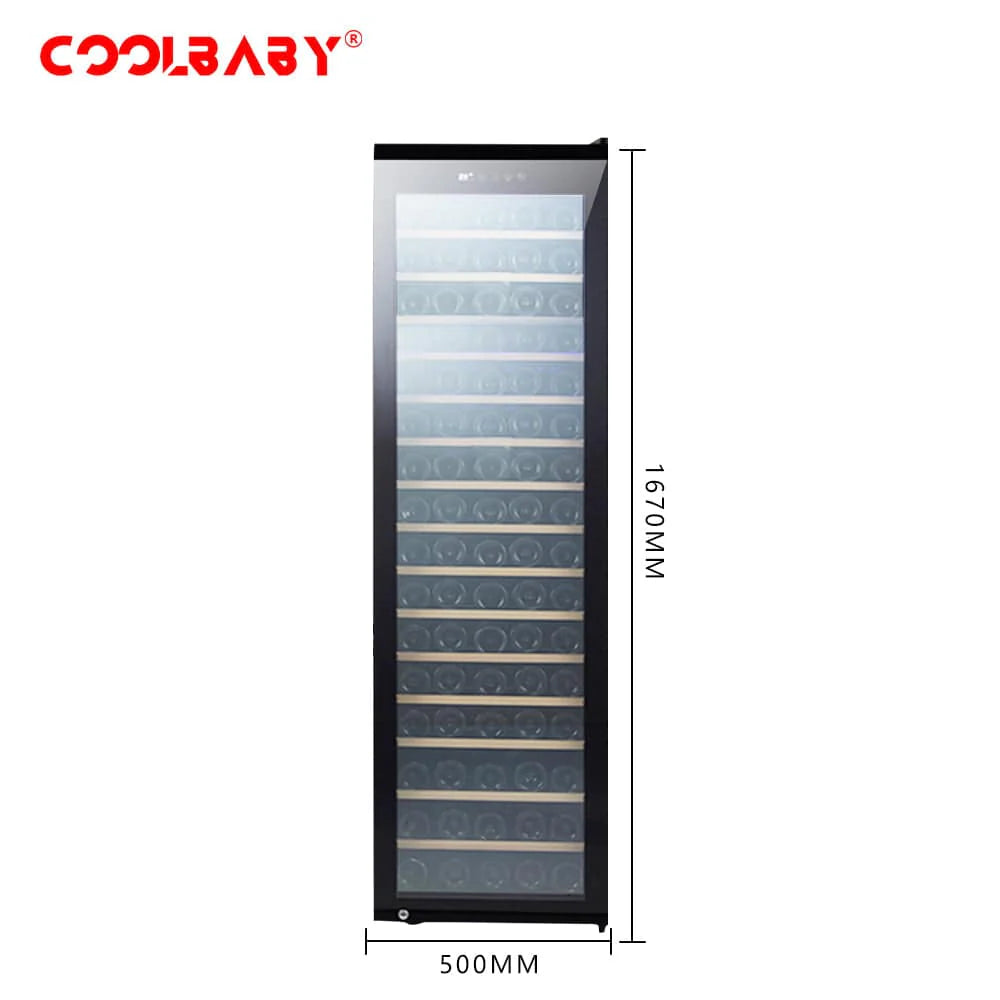 Premium 110-Bottle Wine Cooler: Precision Cooling, Compact Design, and Ultra-Quiet Operation