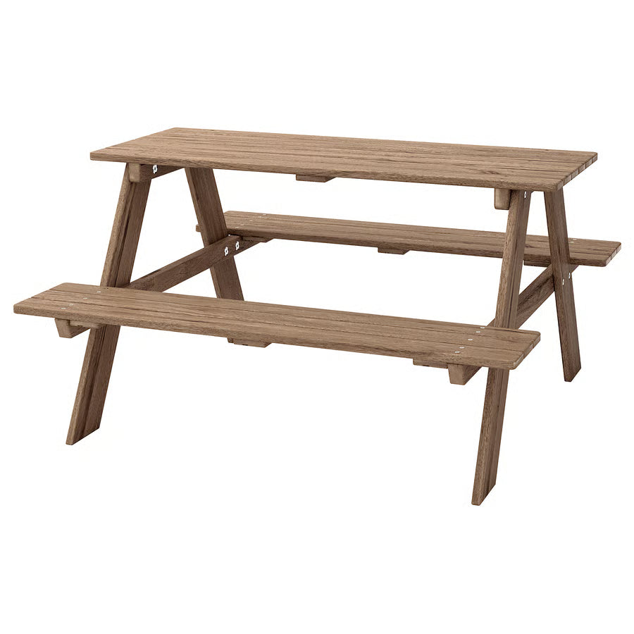 Children’s Picnic Table, Light Brown Stained
