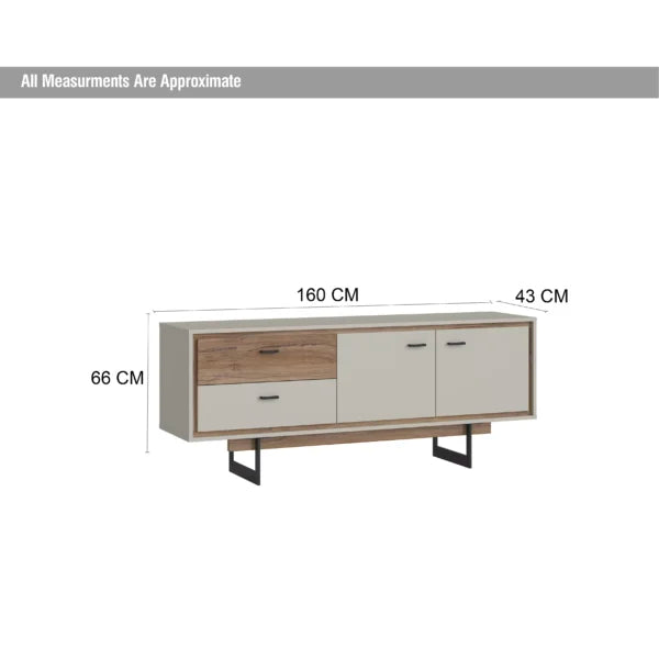 TV Cabinet (160 cm) With 2 Doors