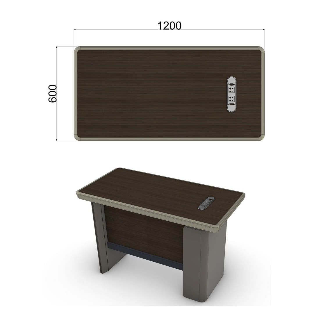 Modern Design Executive Office Table With Storage Cabinets For Traditional Spaces - Brown-GCC Home Center