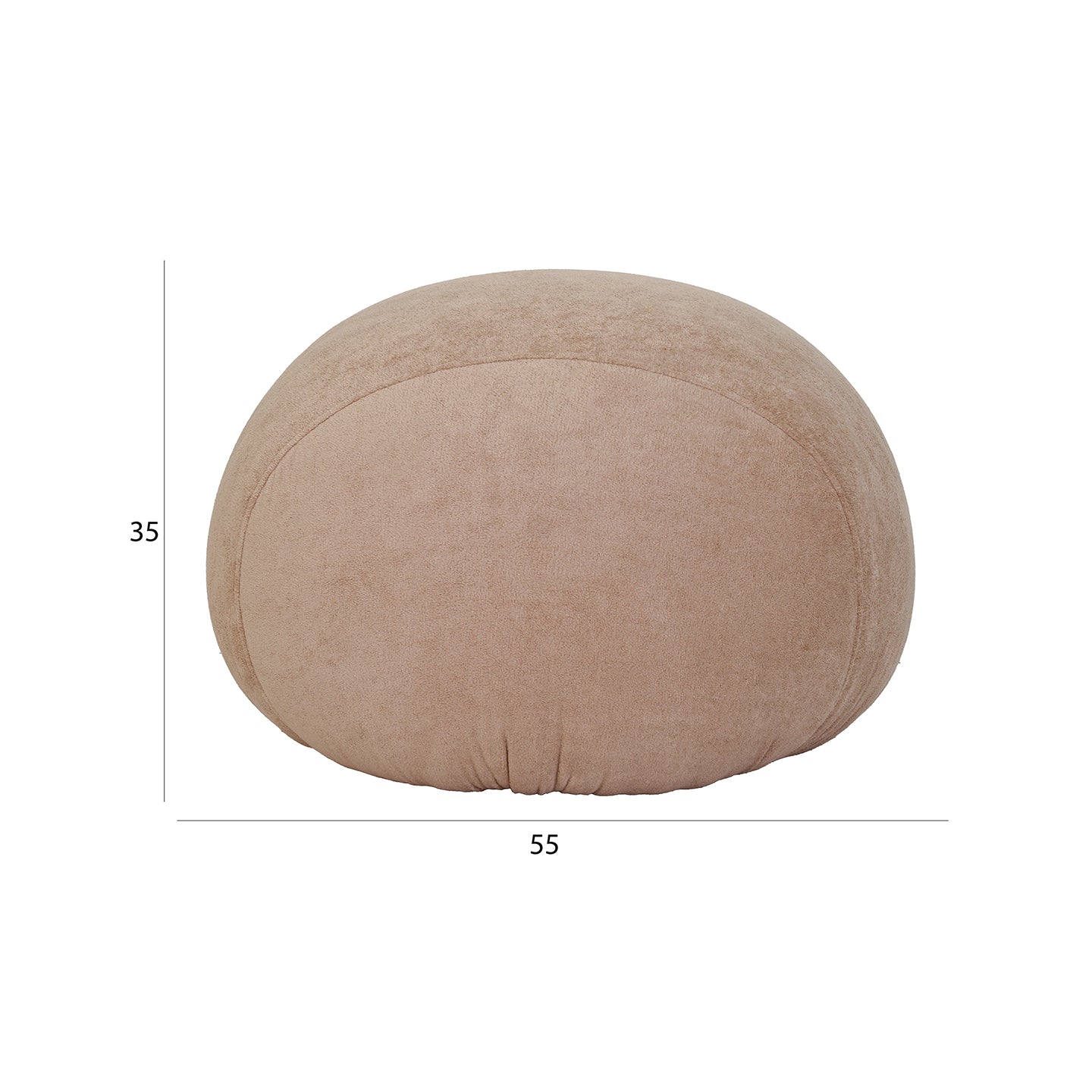 Teddy Kids Upholstered Bed – Modern Fabric Bed with Pouffe