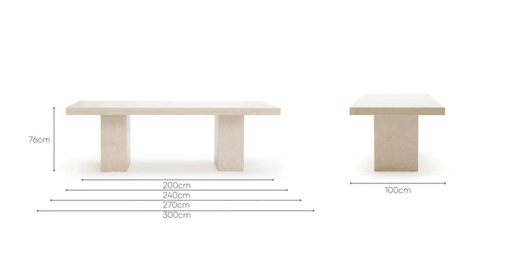 Sorento Rectangular Dining Table - Sand-GCC Home Center