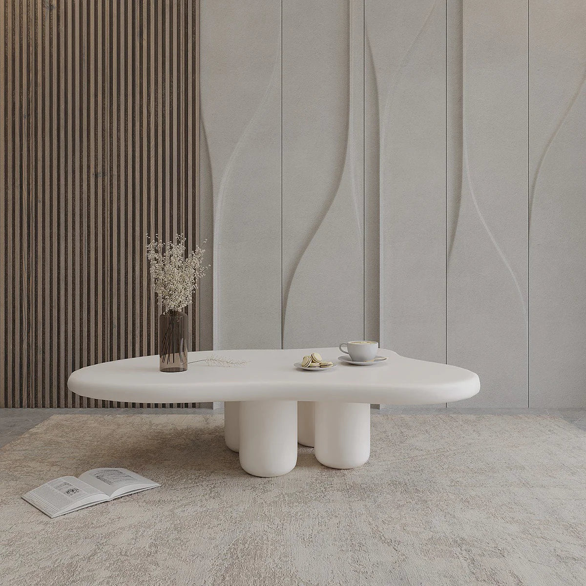 Teddy V2 Coffee Table (Big) – Modern Design (140 x 100 x 40 CM)