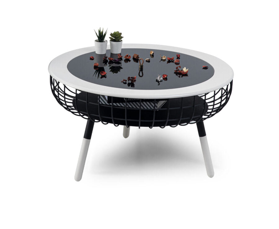 Storage Coffee Table White