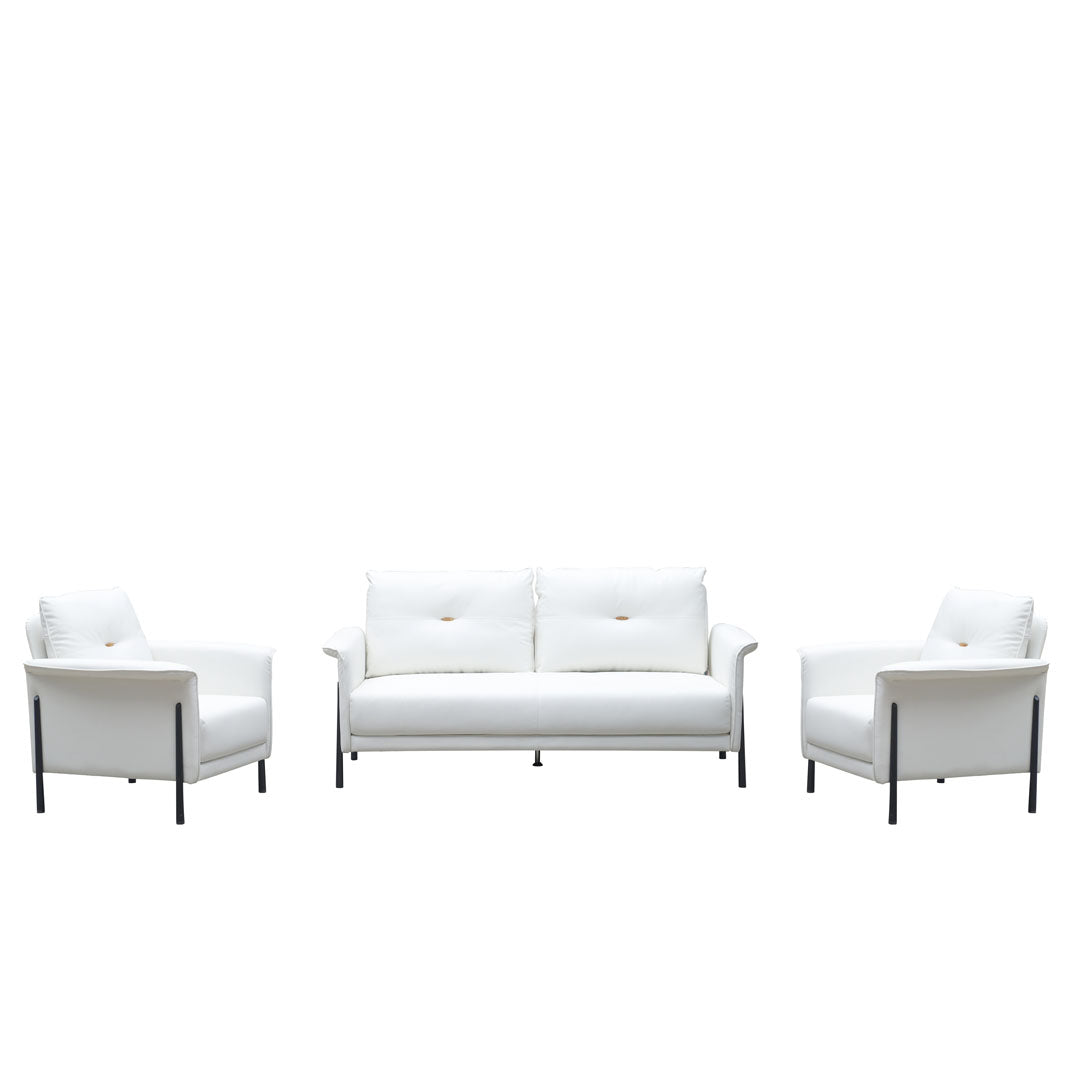 Elegant PU Leather Office Sofa Set 3+1+1-GCC Home Center