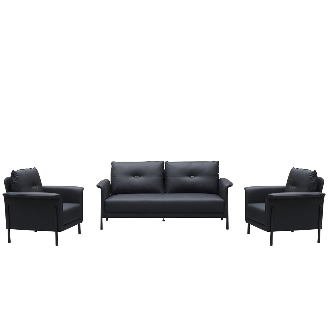 Elegant PU Leather Office Sofa Set 3+1+1-GCC Home Center