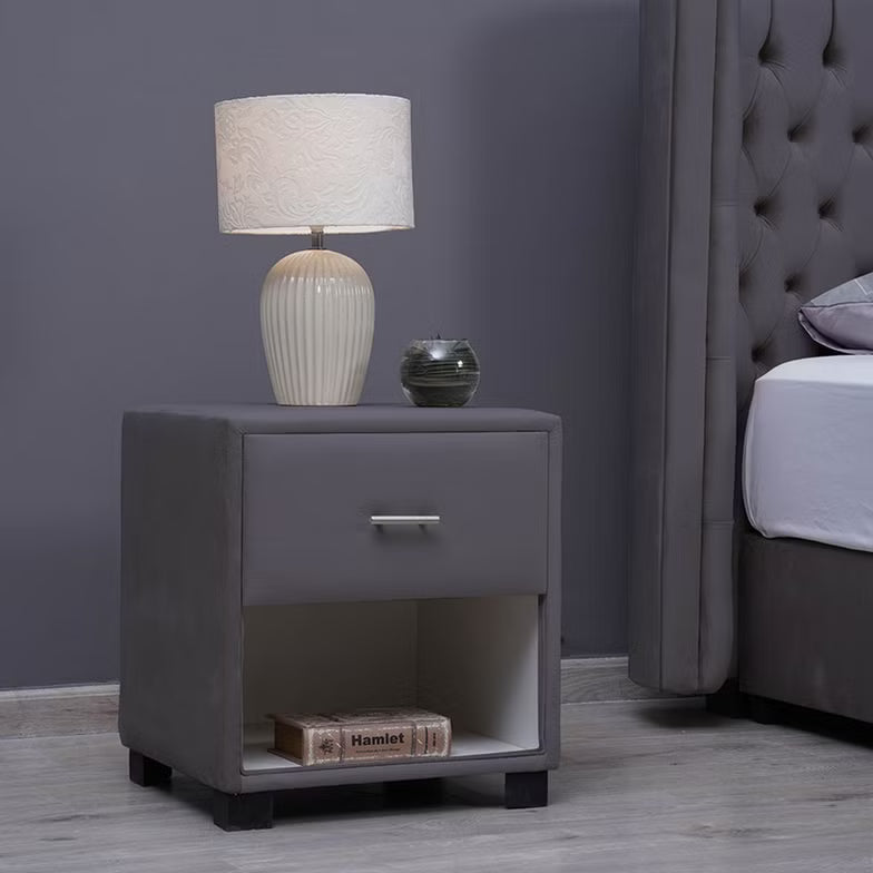 Velvet Single Drawer Night Stand