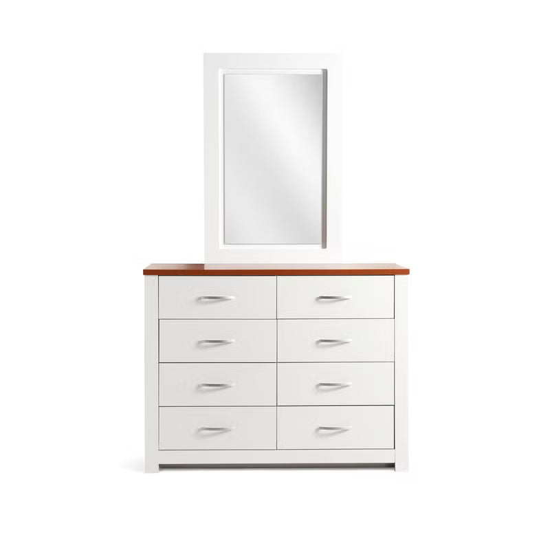 High-Quality MDF White Dressing Table with Mirror