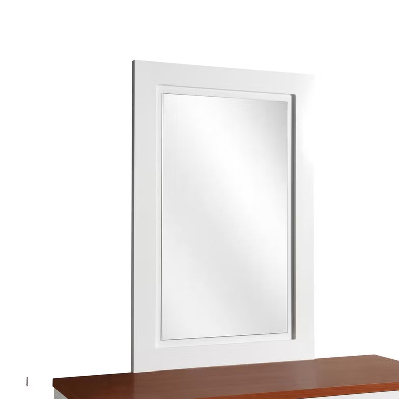 High-Quality MDF White Dressing Table with Mirror