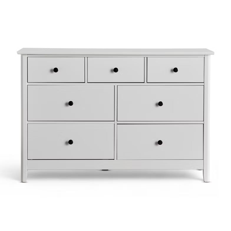Engineered Wood Dressing Table with 7 Drawers – White