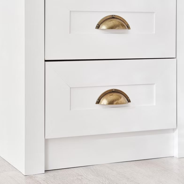 3-Drawer Nightstand – White