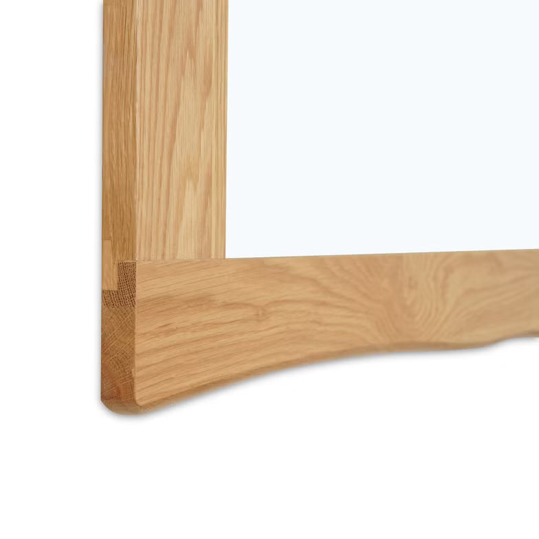 Serelume Dressing Table with Mirror – Antique Oak & Black