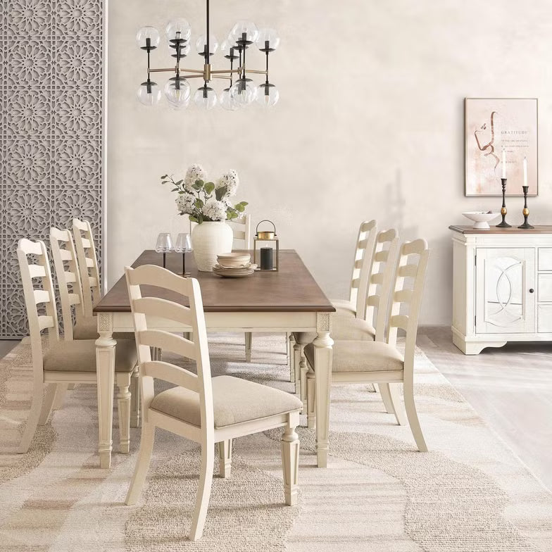 1+8 Seater Dining Set with Arcadian Chairs – White Natural