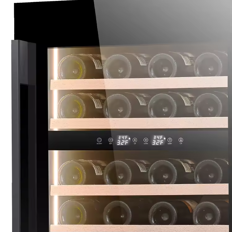 24 Inch Dual Zone Wine Fridge with 41 Bottle