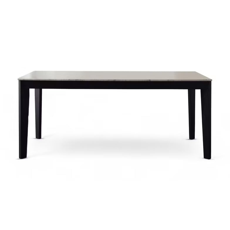 1+6 Seater Marble Dining Set with Elke Chairs – White (Marble Top)