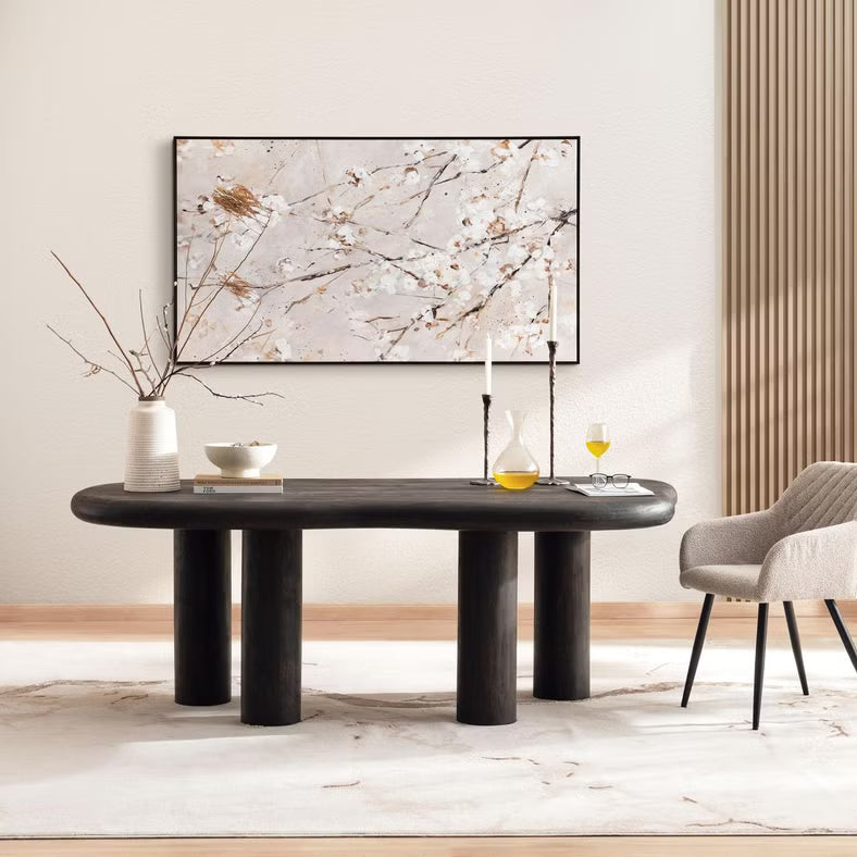 6 Seater Wooden Dining Table – Brown