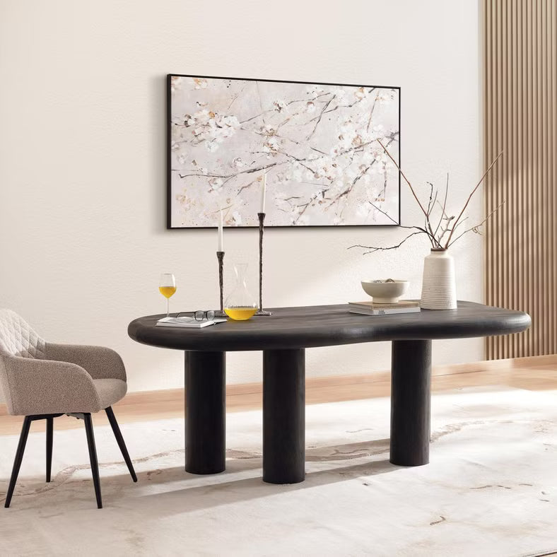 6 Seater Wooden Dining Table – Brown