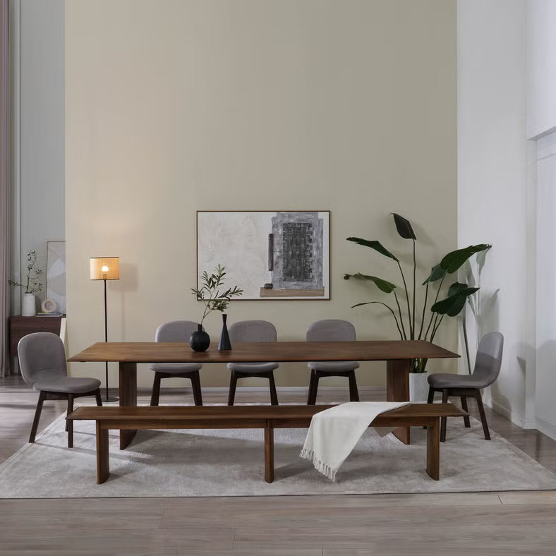 10 Seater Solid Wood Dining Table – Natural